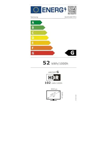 Samsung Crystal UHD U8079F 4K 43 inch (108 cm) led-tv, Crystal Processor 4K, MetalStream Design, SmartThings, AI Upscaling, Gaming Hub, Knox Security, Gratis content, Smart TV