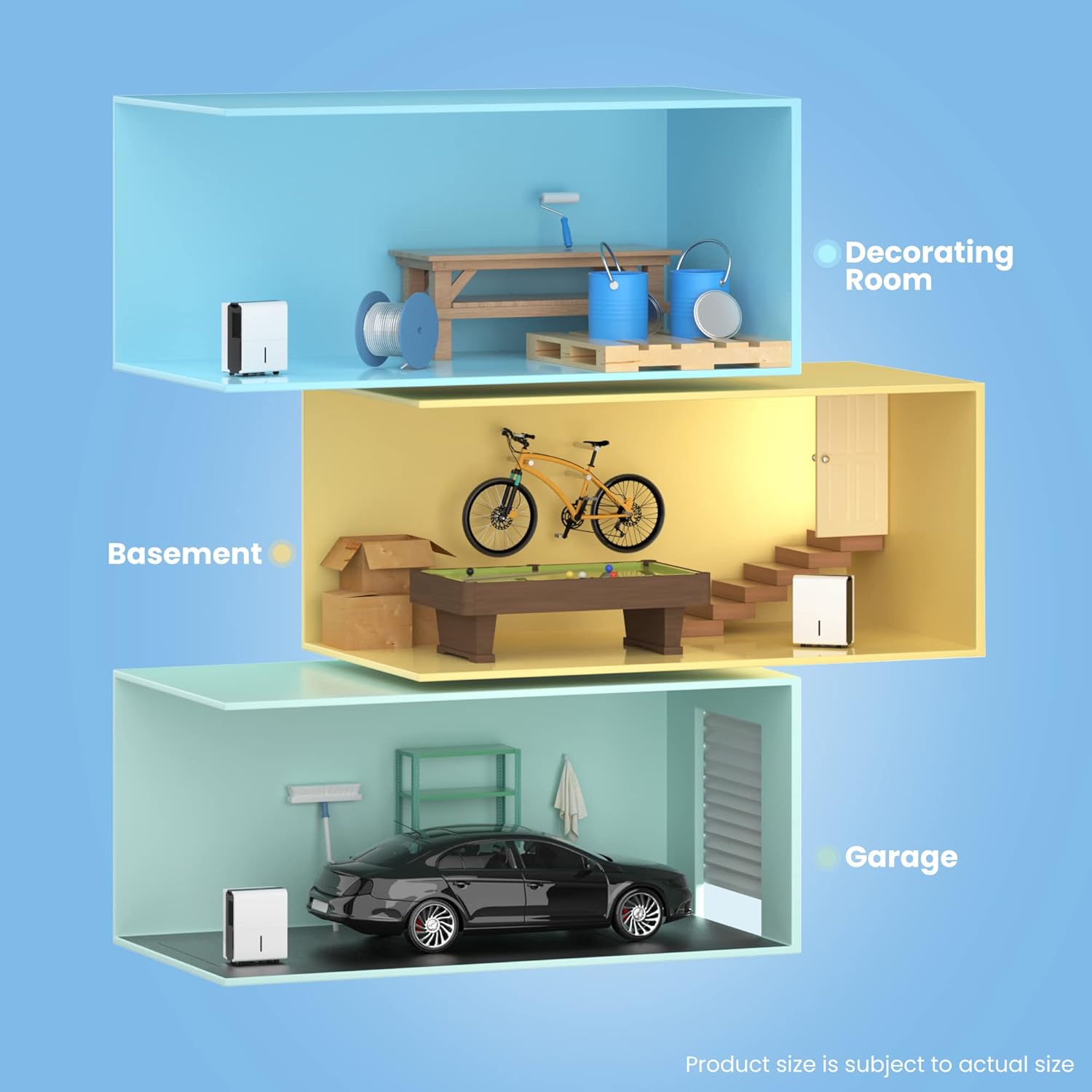 Comfee Luftentfeuchter, 30L/24h, Raumgröße ca. 180m³(80m²), Intelligenter Entfeuchtermodus, 24H Timer, Wassertank 3L, MDDP-30DEN7