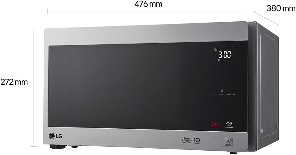 LG Electronics MS 2595 CIS Mikrowelle / 47.6 cm/Eco On Energiesparmodus/silber