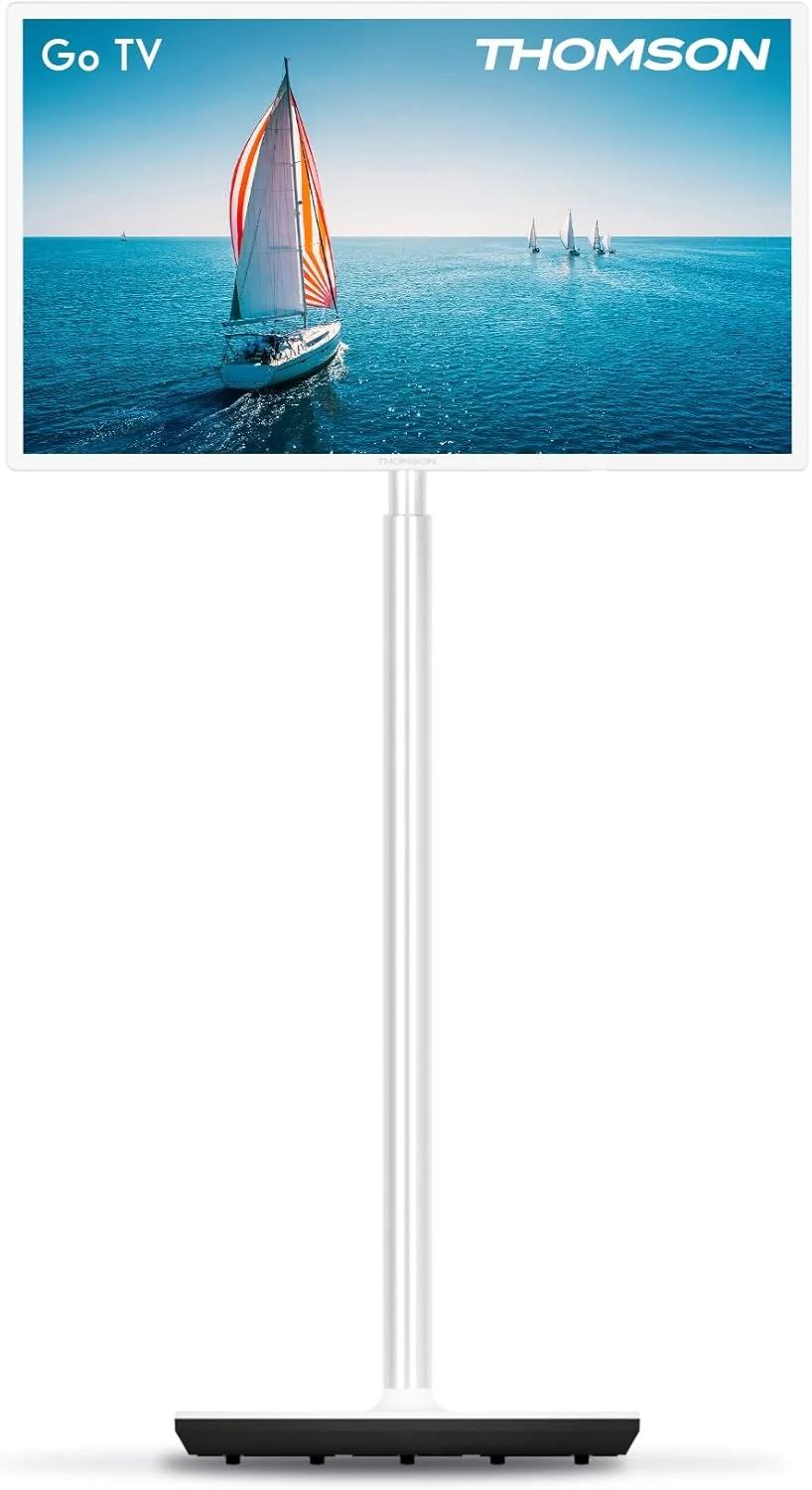 THOMSON 32 Pulgadas (81 cm) Go TV, Televisor Android Portátil – HD Ready (1366x768), Control por Voz, Bluetooth 5.1, Wi-Fi, Función de Punto de Acceso, hasta 4 Horas de Autonomía - 32HA4M44