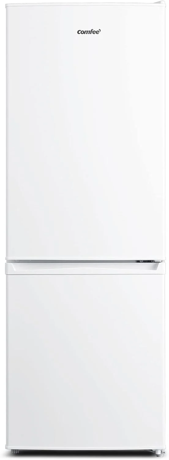 Comfee' RCB169DK3 Koelkast met vriesvak 150cm hoog/koel-vriescombinatie/Low Frost/174L/stille koel-vriescombinatie 38dB/instelbare koelkasttemperatuur/LED-verlichting/156 kWh/jaar/zwart