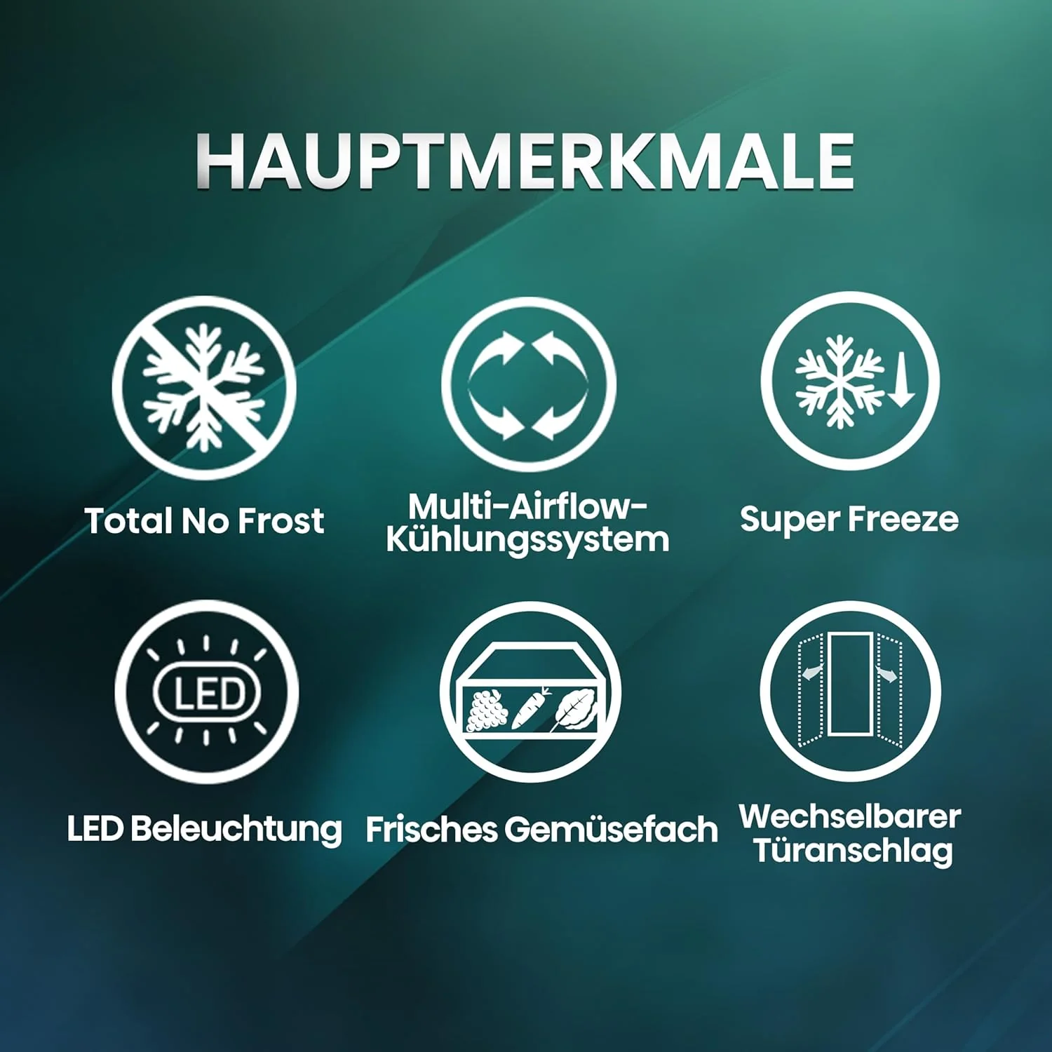 Hisense RB327N4ADD Koelvriescombinatie, EEK D, Total NoFrost, Verwisselbare Deurscharnieren, Flessenrek, 171 Liter Koelgedeelte, 85 Liter Vriesgedeelte, Roestvrijstalen look