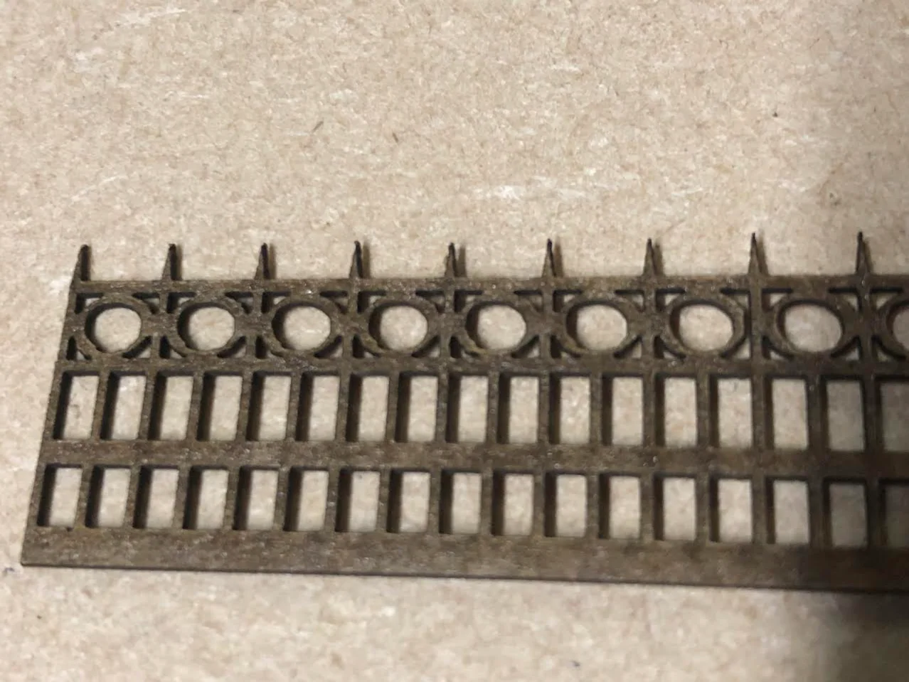 LASER CUT WROUGHT IRON RAILINGS FENCING OO SCALE 1:76 MODEL RAILWAY