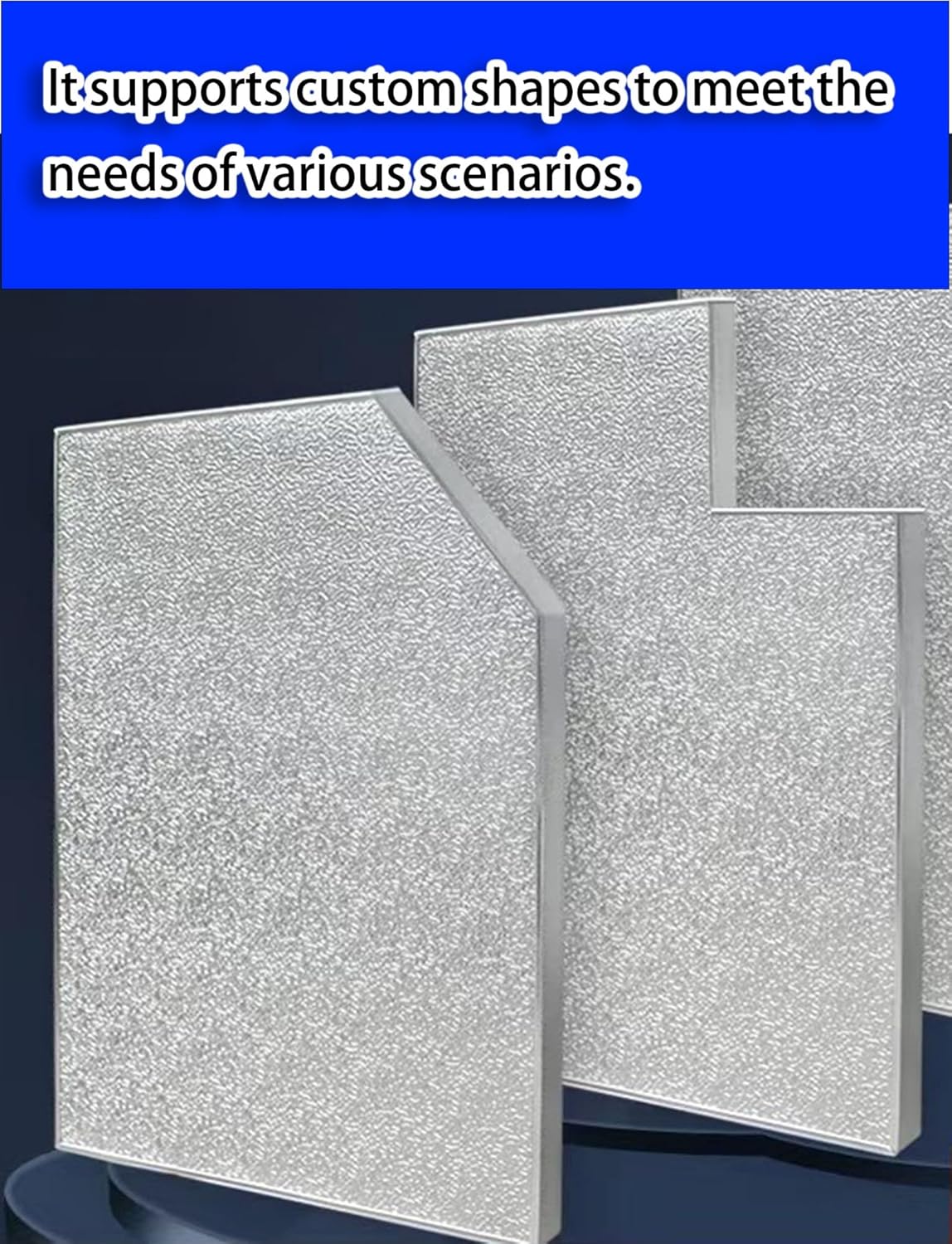 Kühlschrank-Dämmplatte, Selbstklebende magnetische Hitzeschildplatte aus Aluminium for die Küche in verschiedenen Größen(Adhesive-backed,50x60cm)