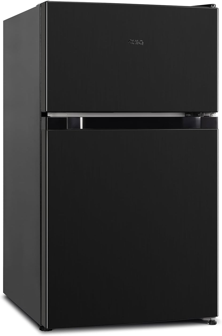 CHIQ Kühl-/Gefrierkombination/Gefrierfach oben Kühlschrank｜86 Liter (25L/61L), 85cm | 4 Sterne Gefrierfach, -18 °C bis -8 °C｜mit LED, für Wohnheime, Wohnungen und Hotels, Kühlschrank mit Gefrierfach