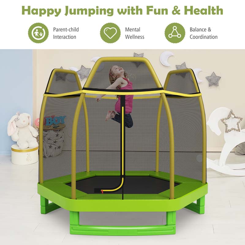 Eletriclife 7 Feet Kids Recreational Bounce Jumper Trampoline