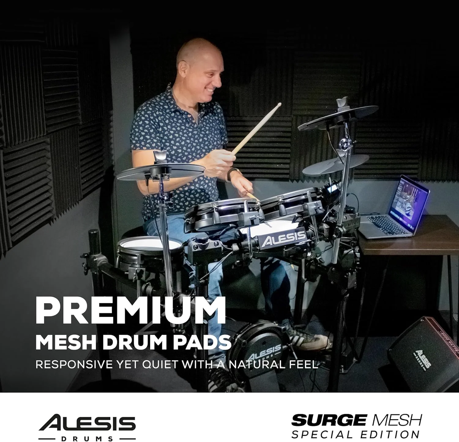 Alesis Drums Command Mesh SE Kit-Electric Drum Set USB MIDI Connection 600 Drum Sound