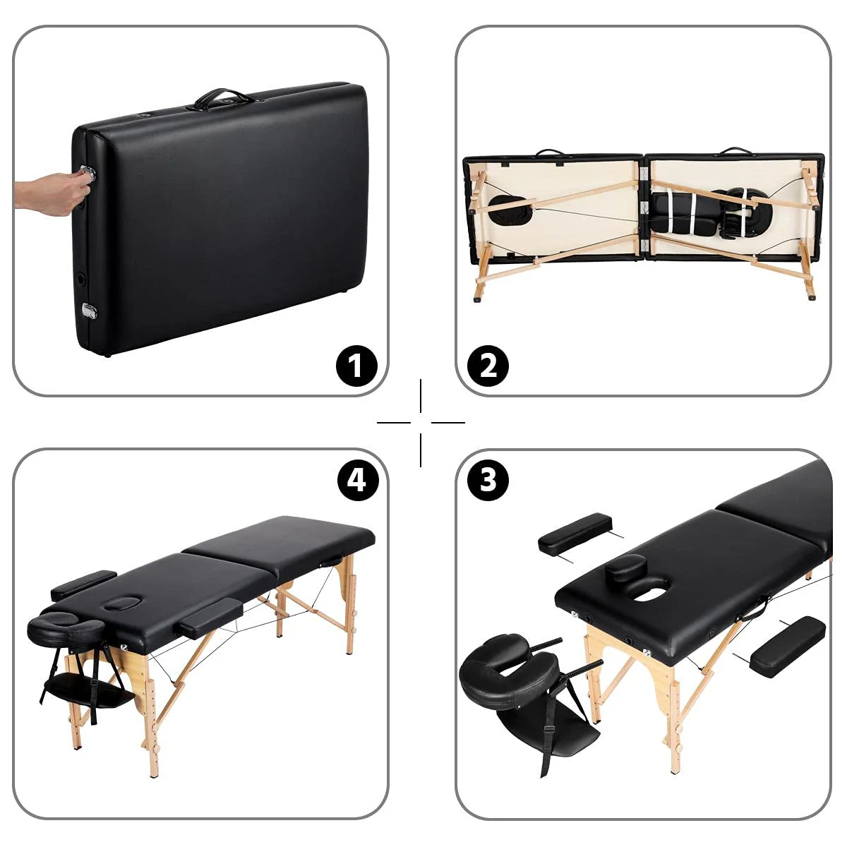Yaheetech Portable Massage Bed for Beauty Tattoo