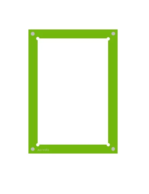 Acrylic Card Holder (MAGNETIC) For One Single Raw Card - GREEN