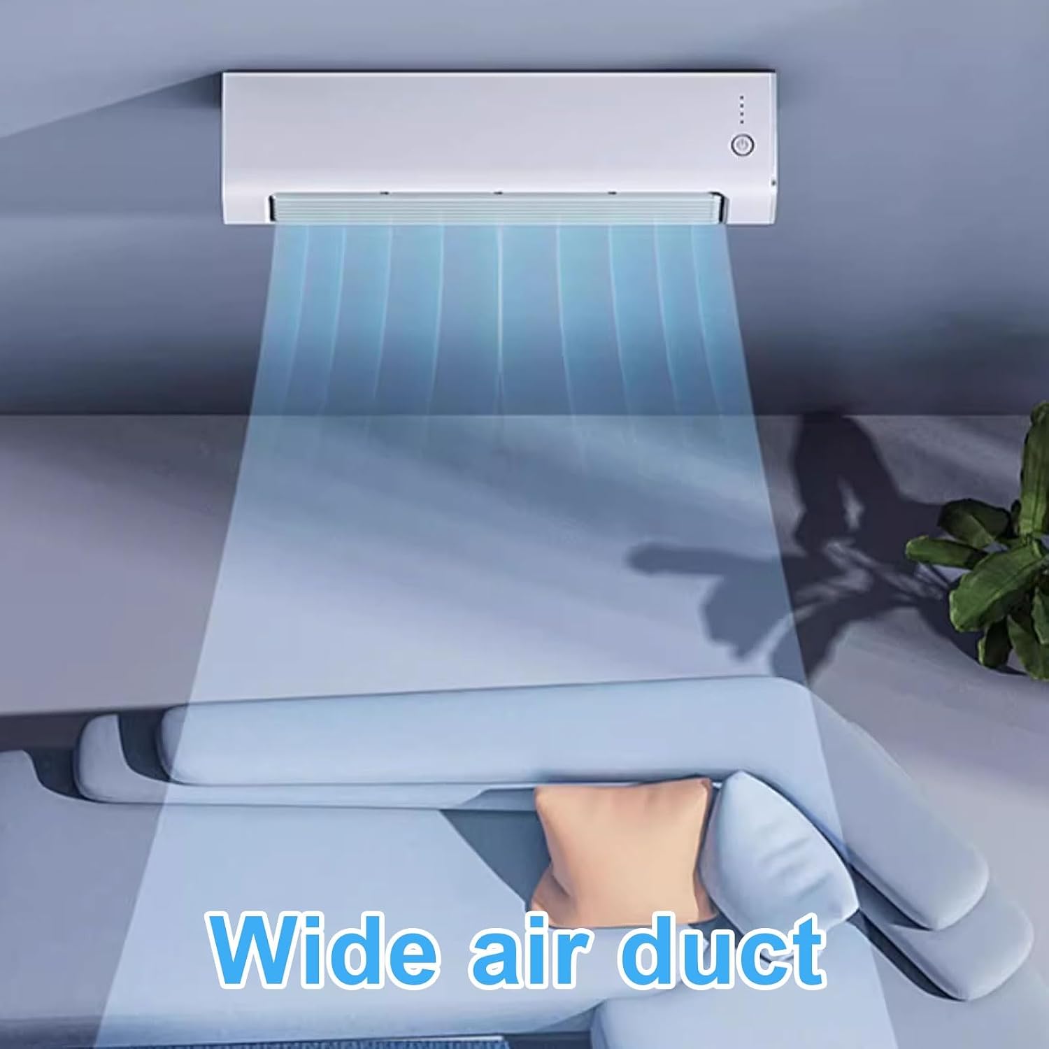 Kabelloser Raumkühler mit Fernbedienung, 3 Stufen, langer Luftauslass, ideal für Schlafzimmer und Büro