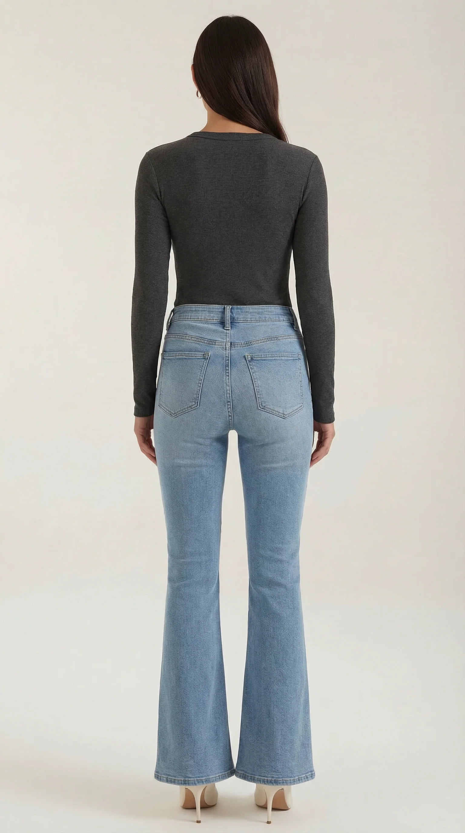 Langarmshirt mit gerippter Struktur