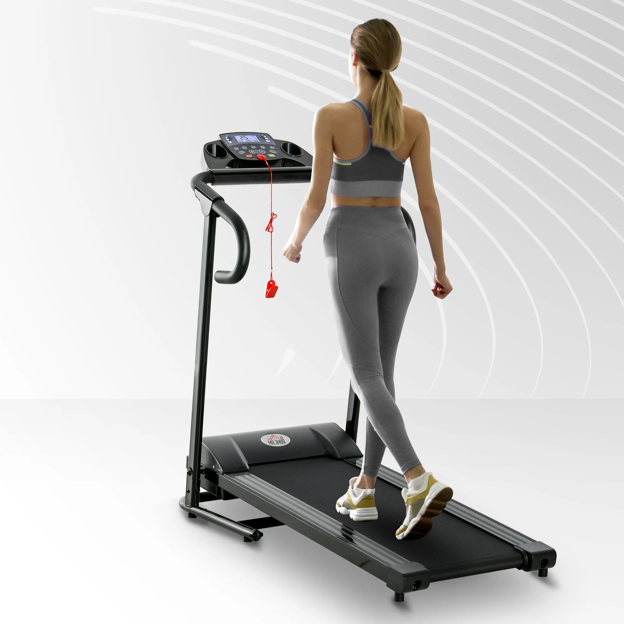HOMCOM loopband opklapbaar elektrisch 500 W 1-12 km