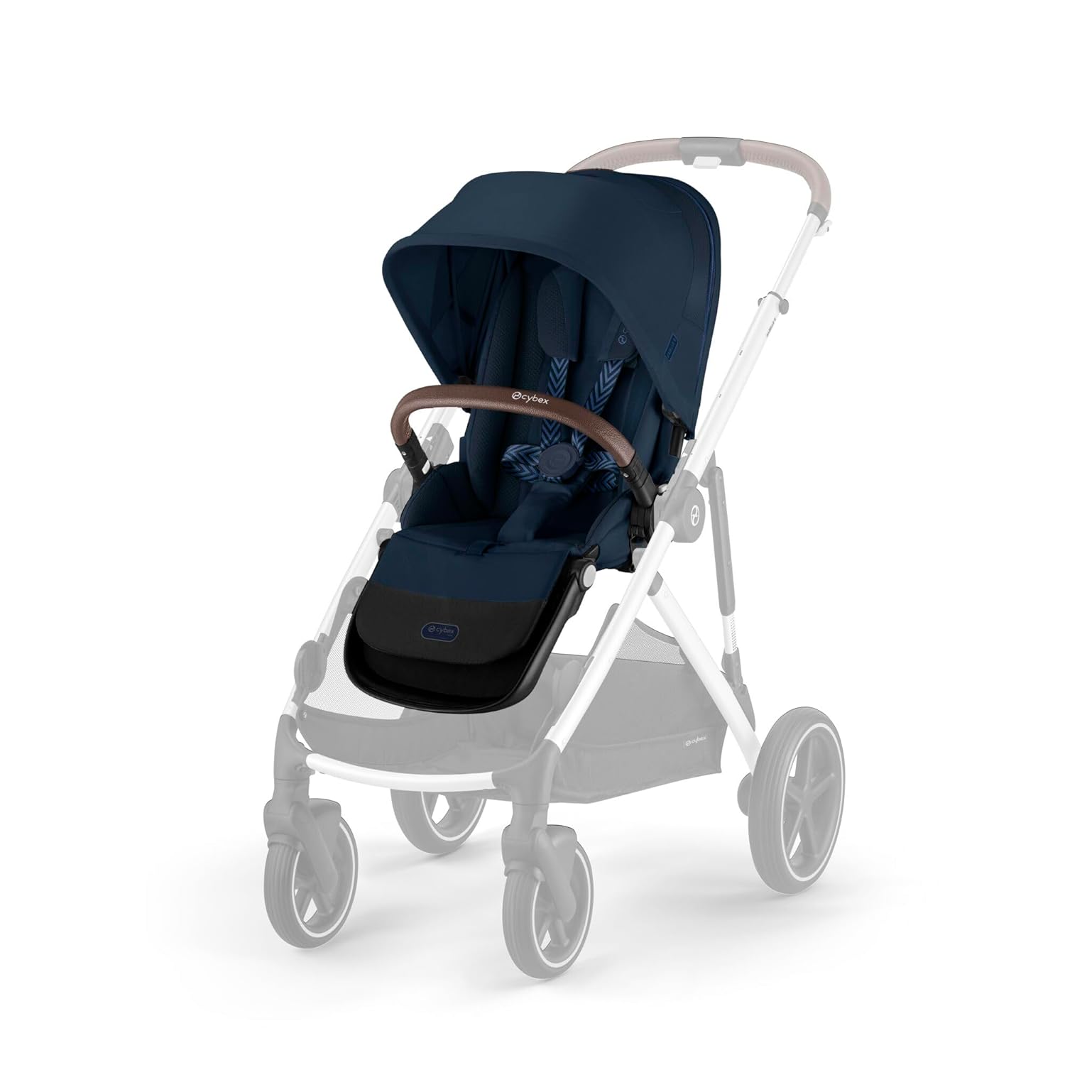 CYBEX Gold Sitzeinheit für Kinderwagen GAZELLE S und e-GAZELLE S, Ab Geburt bis ca. 4 Jahre, Moon Black