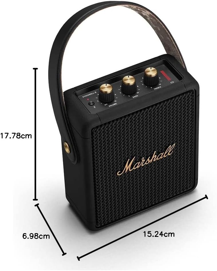 Marshall Stockwell II Portable Bluetooth Speaker - Black&Brass