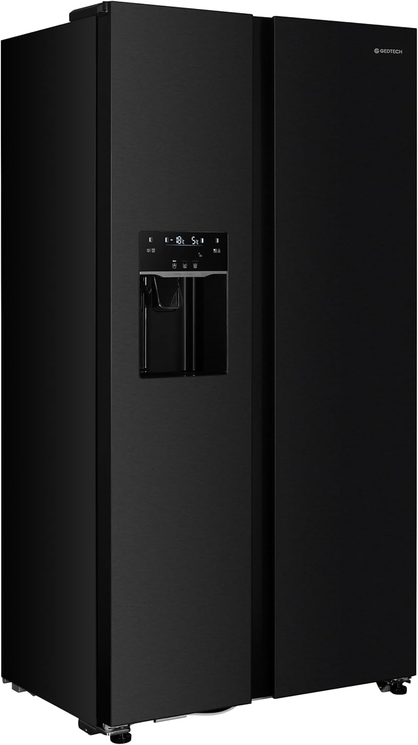 GEDTECH Réfrigérateur Américain GSBSA513DX Side by Side 513L - Distributeur d'eau et machine à glaçons automatique