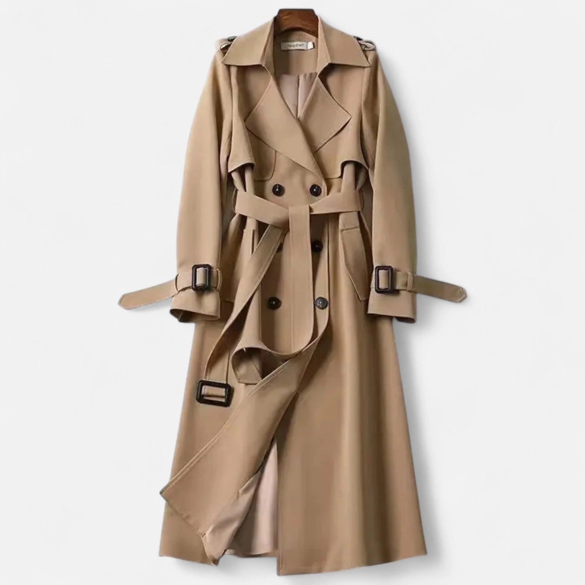 Vintage-Trenchcoat f��r Damen mit modernem, ikonischem Schnitt