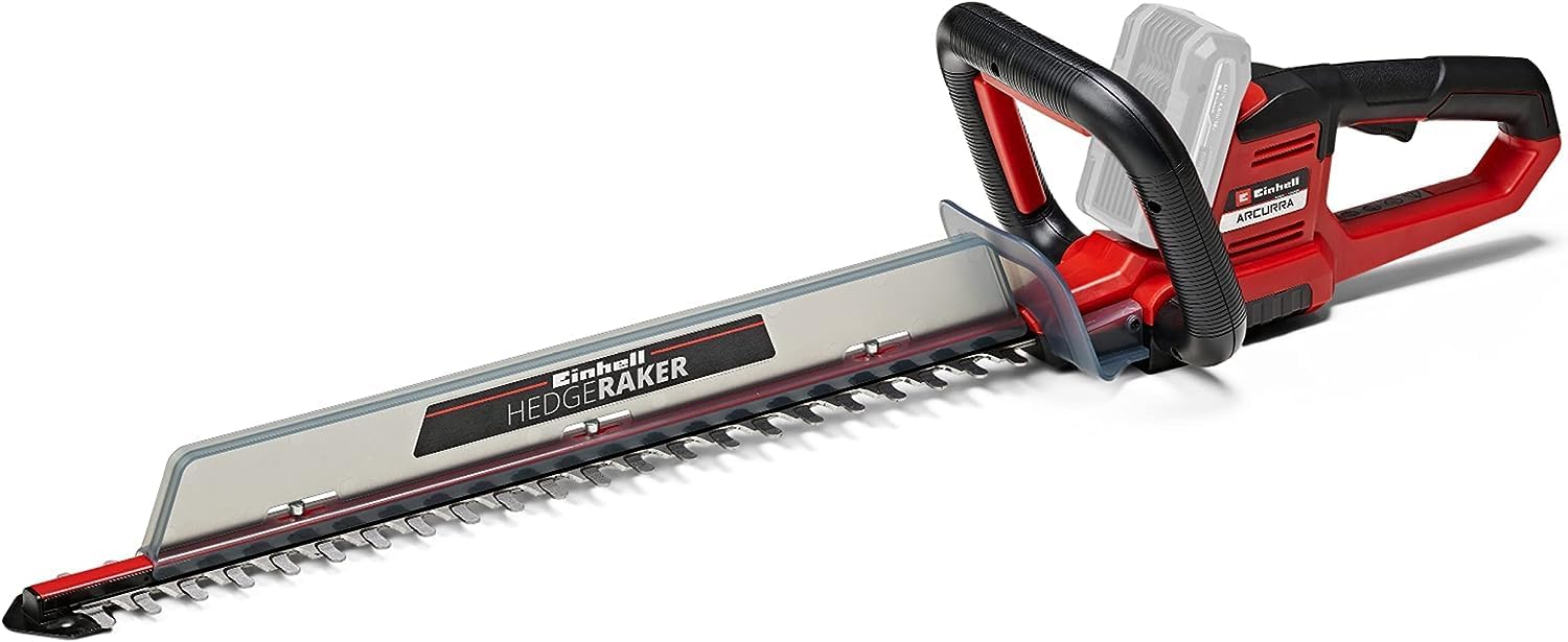 Einhell Accu-heggenschaar ARCURRA 18/55 Power X-Change (18 V, 55 cm snijlengte, 18 mm tandafstand, incl. snoeiafvalvanger, smalle frontgreep, zonder accu)