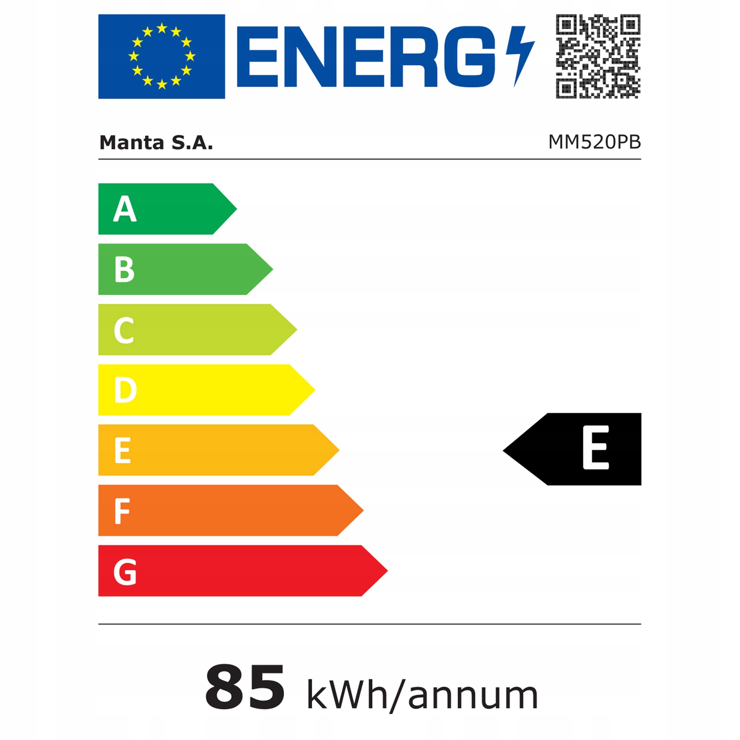 Lodówka mała chłodziarka mini zamrażarka hotelowa biurowa ŚWIATŁO 91l. 83cm