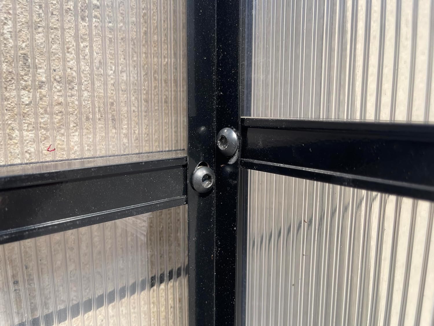 Tomatenhaus Anlehngewächshaus Aufzuchtschrank Treibhaus Frühbeet Pflanzenhaus Aluminium Beistell-Gewächshaus klein mit Rückwand 180x55X190 cm(Schwarz)
