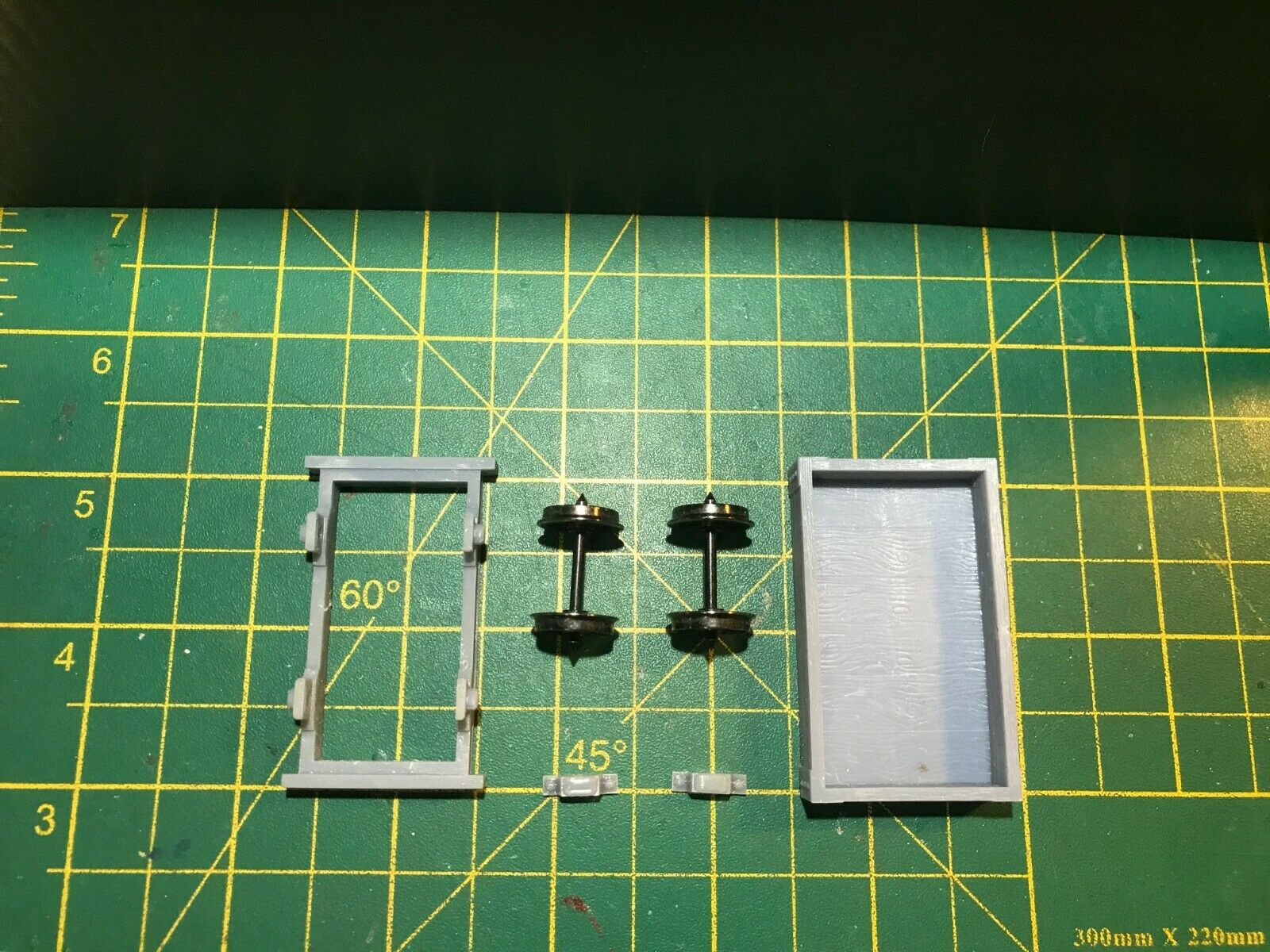 Gn15  Single Plank Wagon Kit with wheels