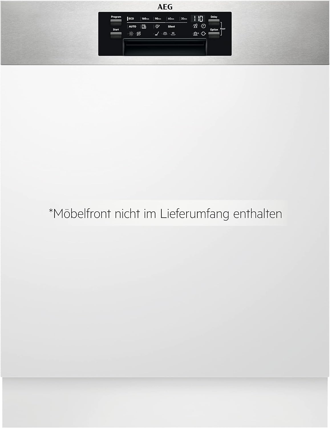 AEG Teilintegrierter Geschirrspüler 60 cm/Serie 7000 - Glasschutz/Energieklasse A-10% / MaxiFlex Besteckschublade/Innenbeleuchtung/leise 40dB / ComfortRails / 14 MG/Wasserstopp / FEE7770APM