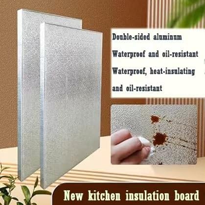 Generisch Magnetische Hitzeschutzplatte 70 x 20 cm – Feuerfester Kühlschrankschutz für Gasbrenner, Hitzeschutz für Küchengeräte, Längenoptionen von 20 bis 120 cm