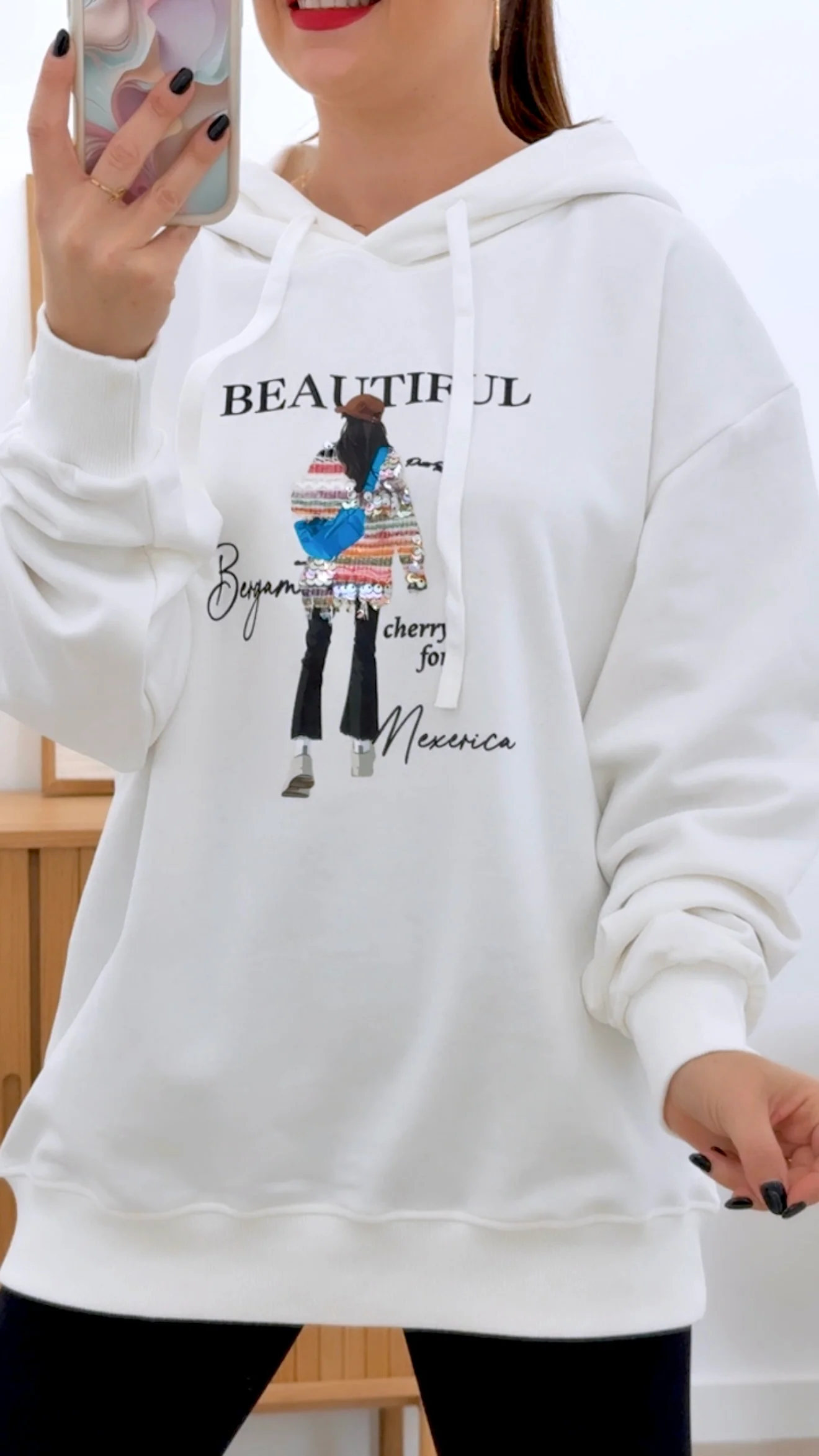 SUDADERA BEAUTIFUL CHERRY