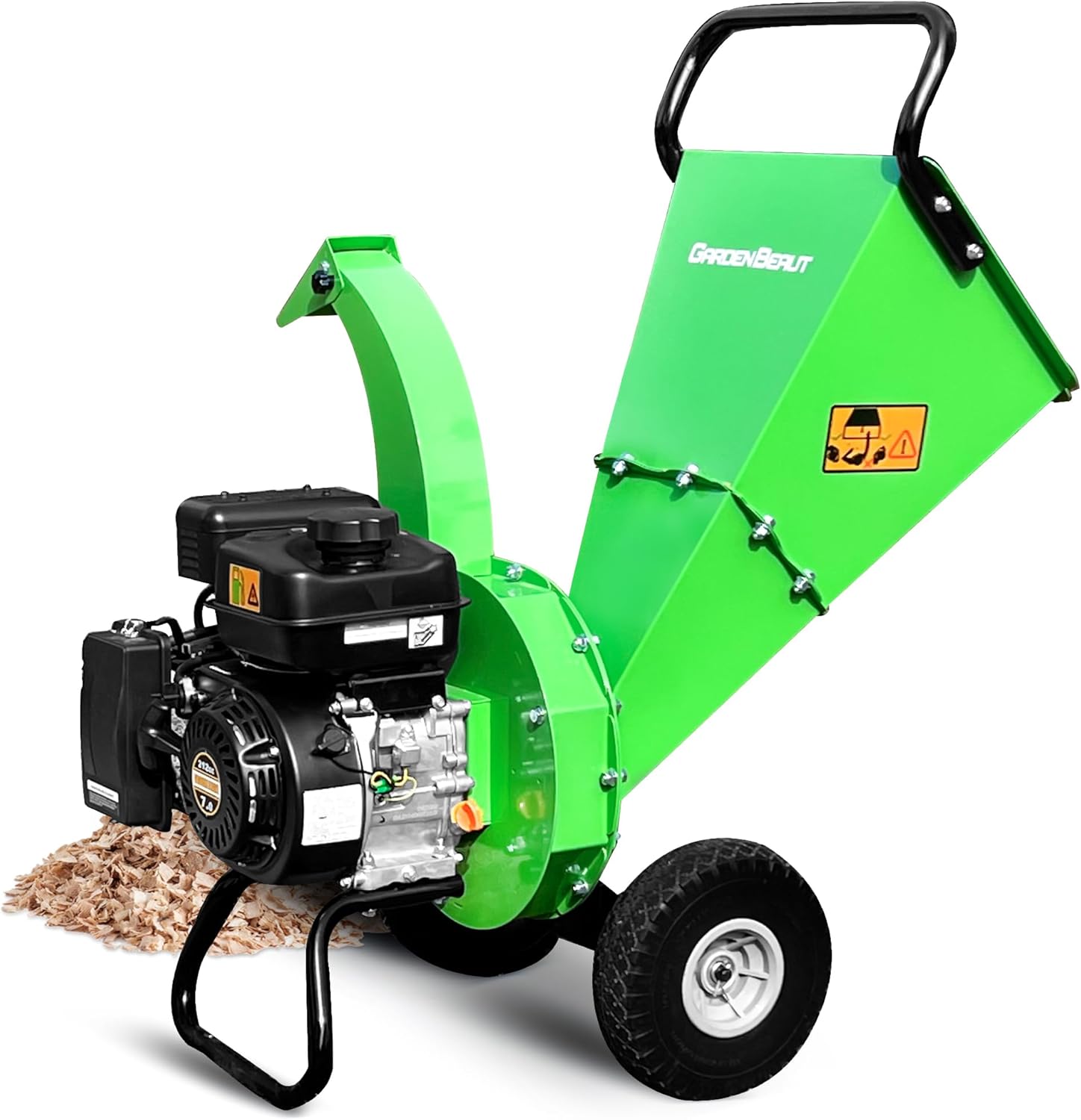 S3 Benzin Häcksler, 7 PS 212 CCM 4-Takt Benzinmotor, max. 76 mm Aststärke, Holz Häcksler Gartenhäcksler