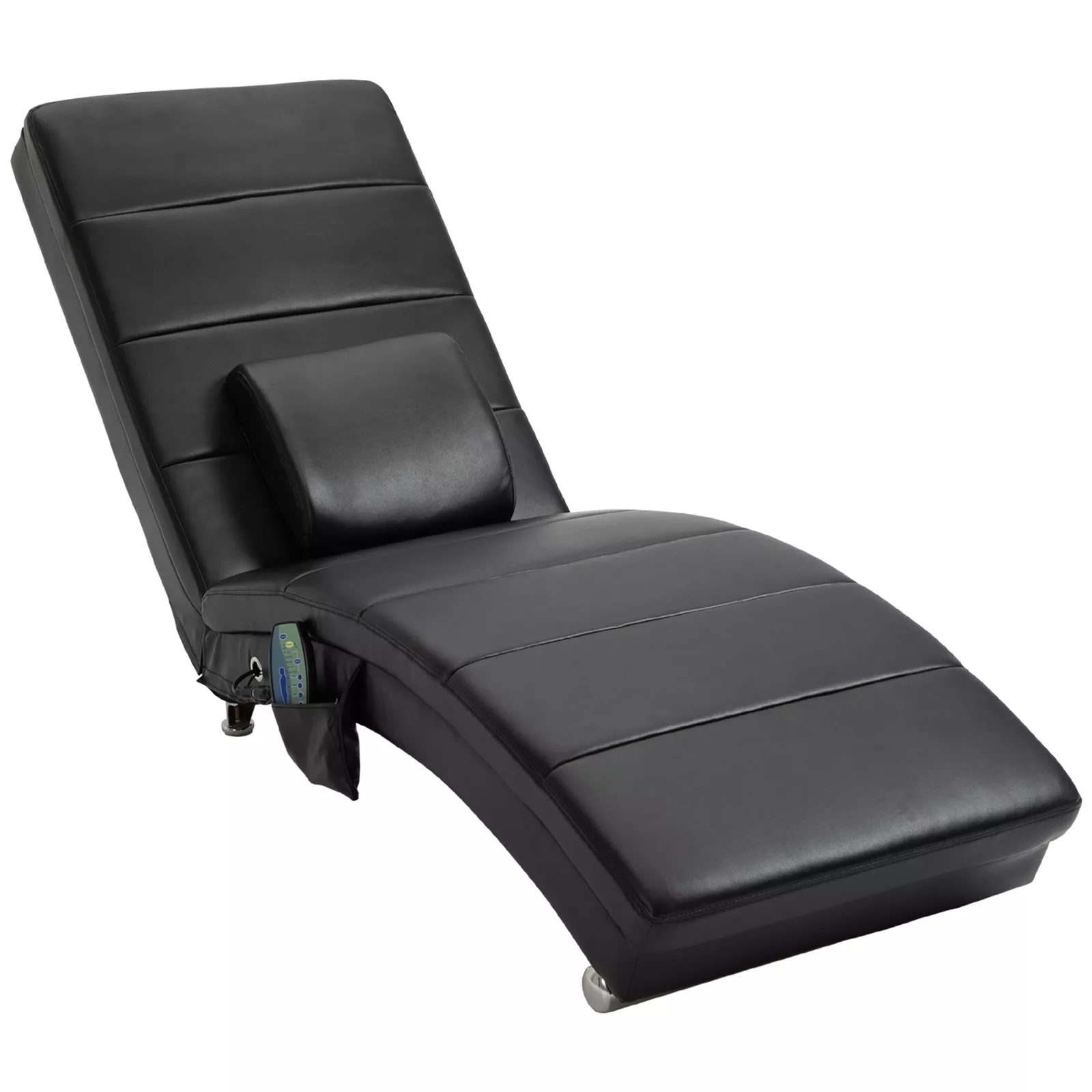 Relaxligstoel met massagefunctie �C Loungestoel Chaise Longue in Zero-Gravity design �C Zwart