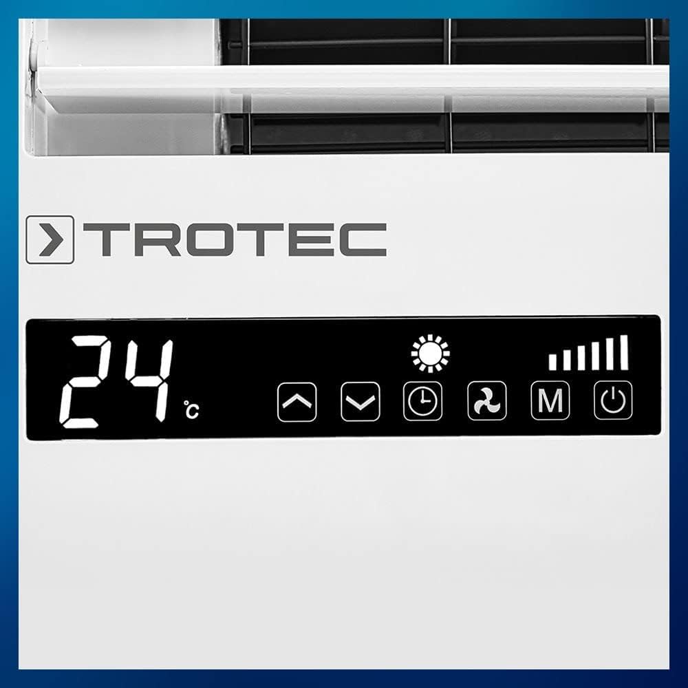 TROTEC Wandklimaanlage PAC-W 2650 SH – 4-in-1 Klimaanlage ohne Außengerät mit Heizfunktion, 2,6 kW Kühlleistung, WiFi-App-Steuerung, Inverter-Technologie, für Räume bis 34 m²