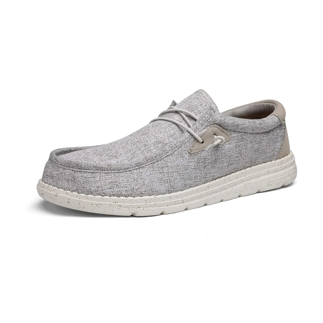 Men's Soft Upper Slip-On Loafers �C Light Grey