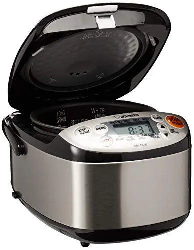 Zojirushi Rice Cooker & Warmer, 3-Cups, Stainless Black