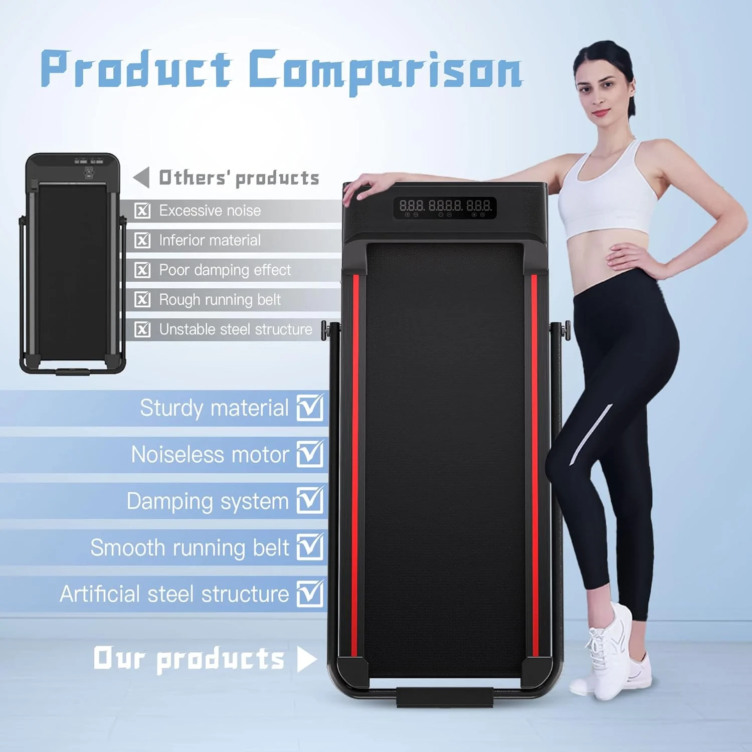 Sperax Walking Vibration Pad with APP, 3 in 1 Under Desk Treadmill, 2.5HP Low Noise Walking Treadmill Pad with Remote Control,Portable Treadmills for Home Office