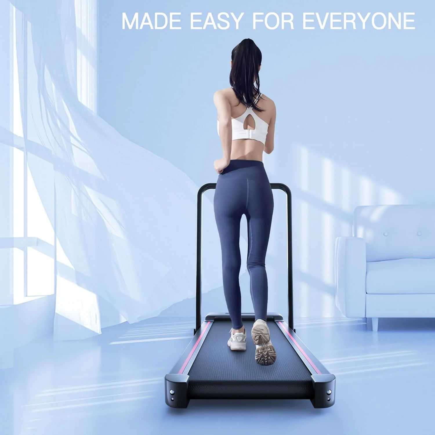 Sperax Walking Vibration Pad with APP, 3 in 1 Under Desk Treadmill, 2.5HP Low Noise Walking Treadmill Pad with Remote Control,Portable Treadmills for Home Office