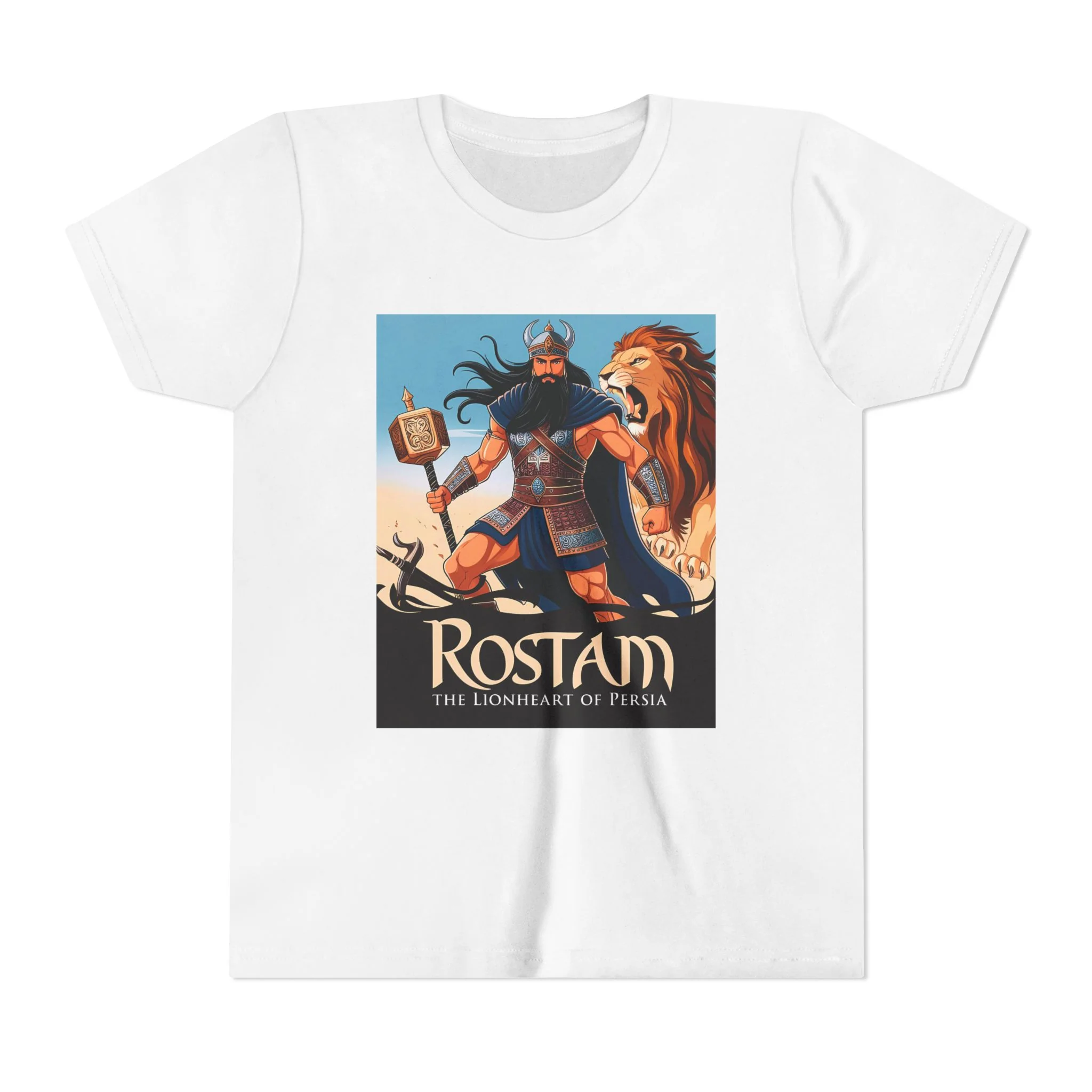 Rostam, the Lionheart of Persia Youth Tee