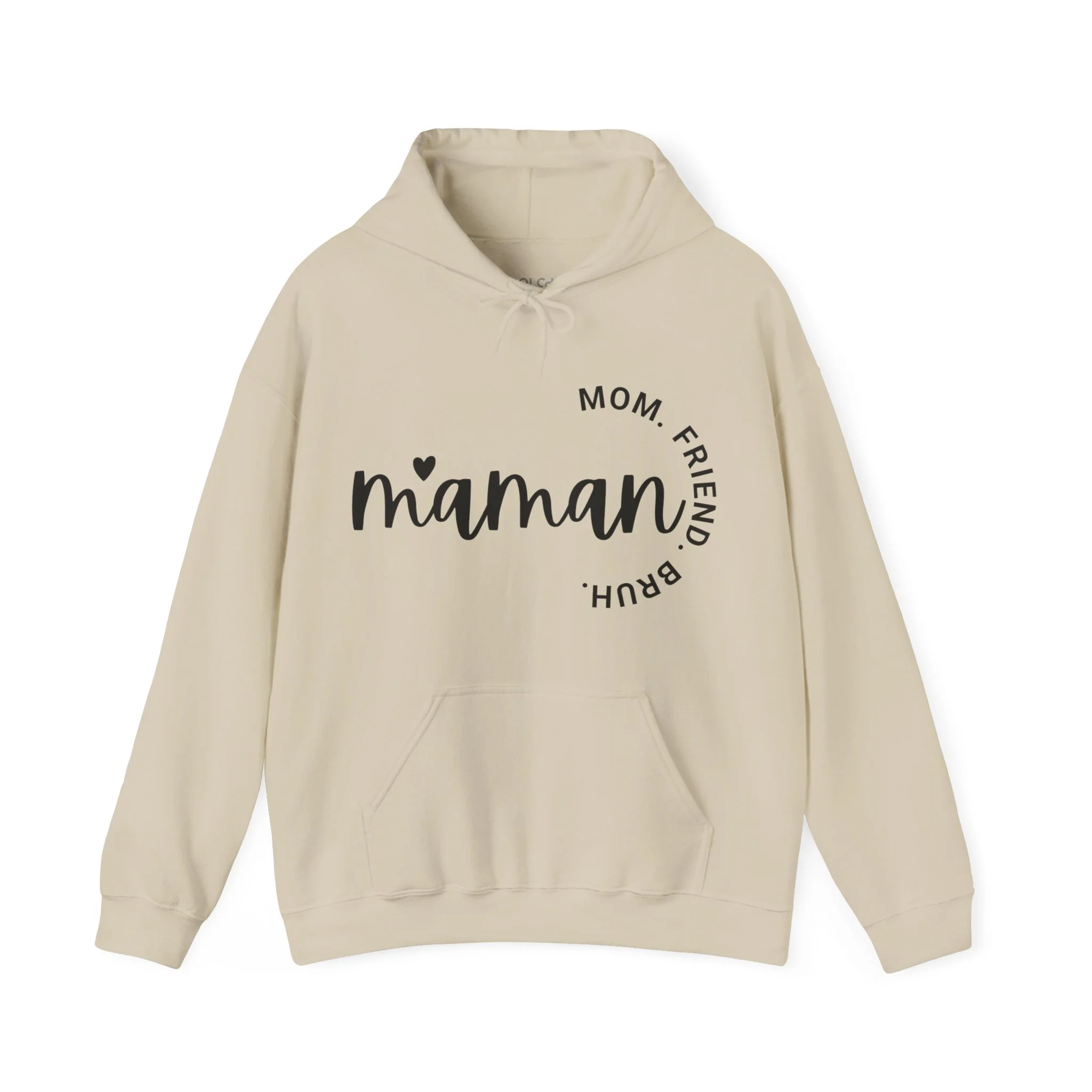 Maman - Mom, Friend, Bruh Hoodie