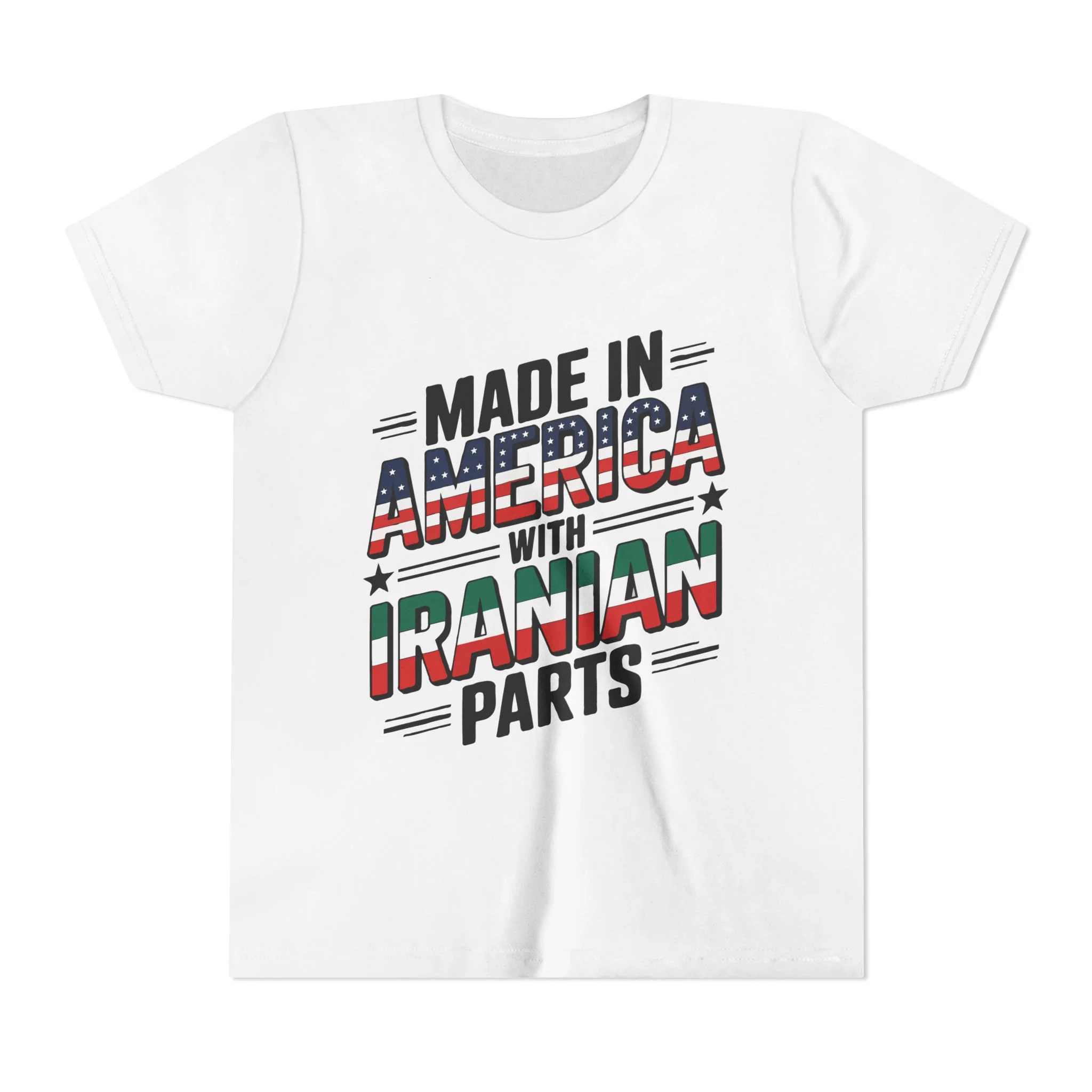 Made in America, with Iranian Parts Youth Tee