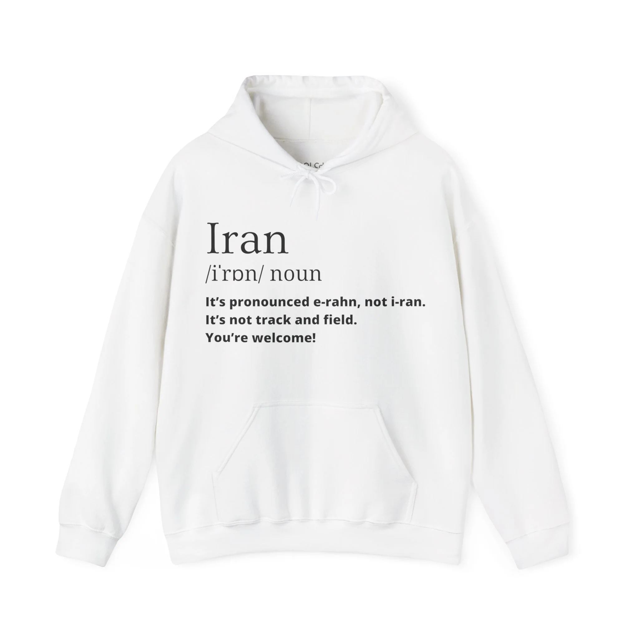 Iran Pronunciation Hoodie