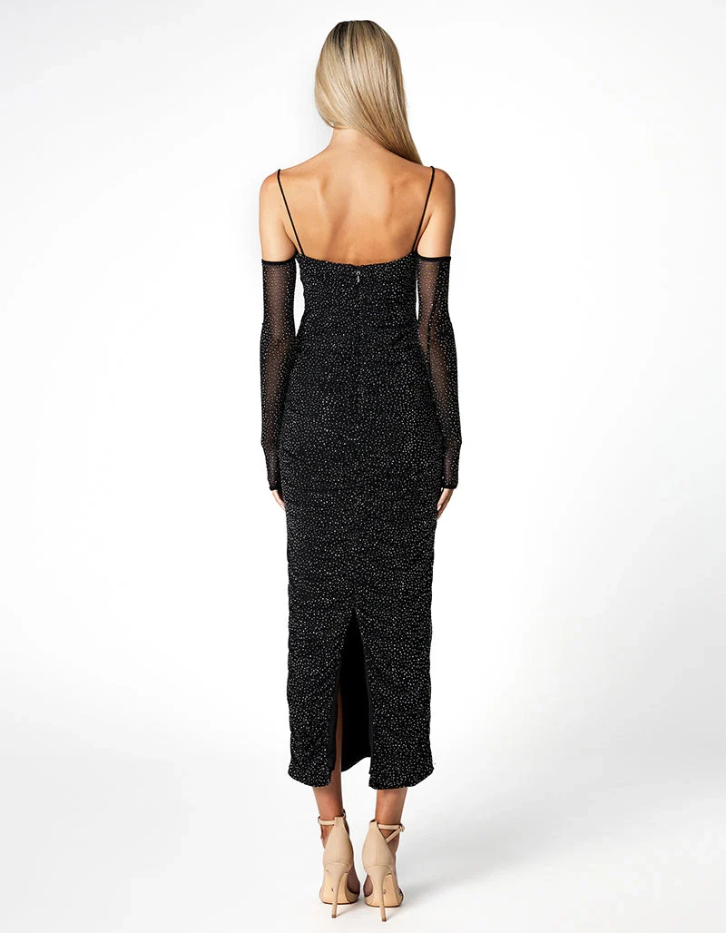 Starry Night Sleeved Midi