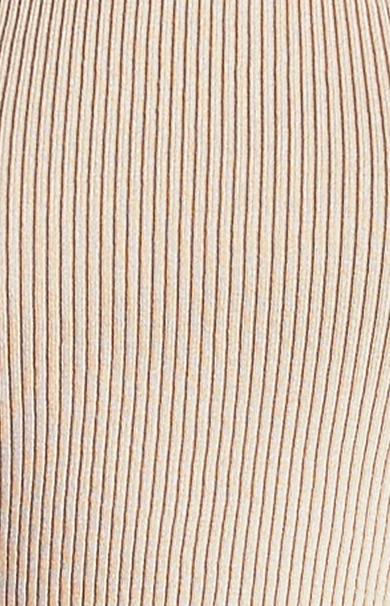 Wooden Bead Detail Halter Knit Top - Stone