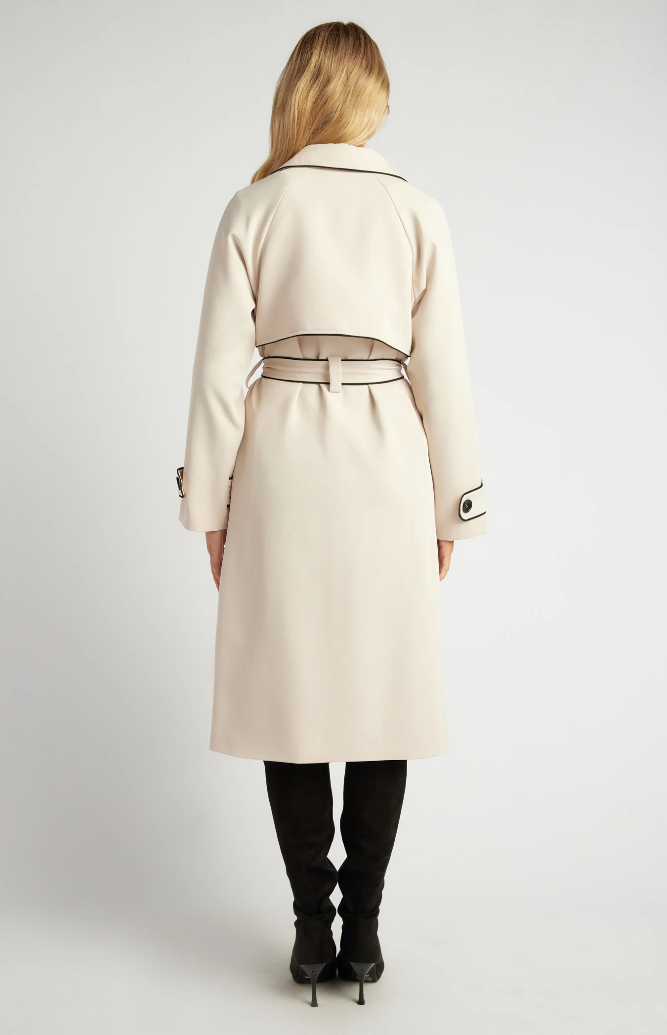 Contrast Trench Coat