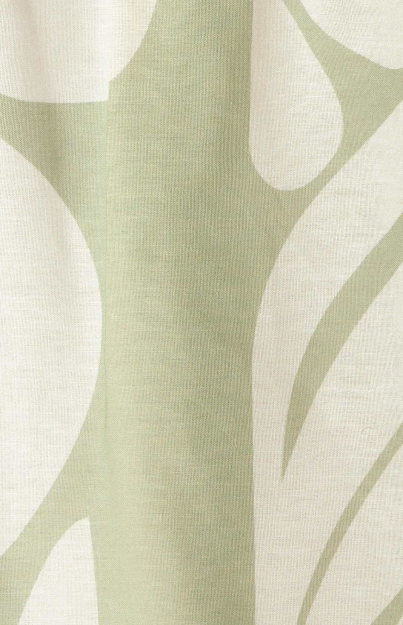 Faux Linen Print Set with Ruche Detail Top and Maxi Skirt