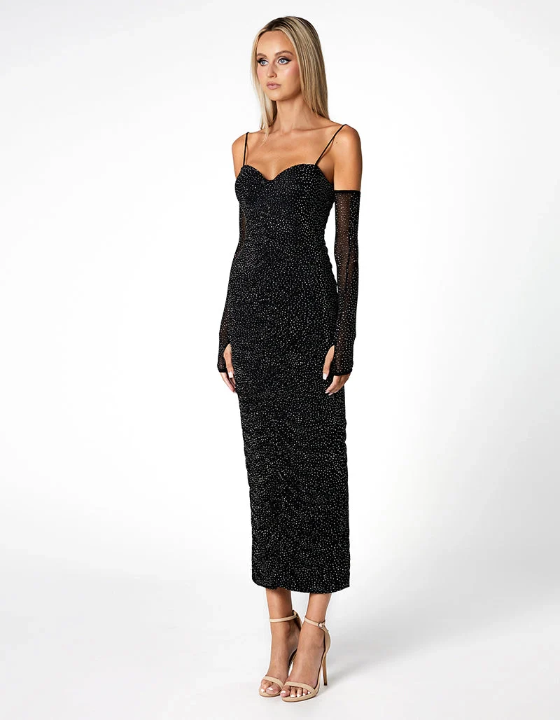 Starry Night Sleeved Midi