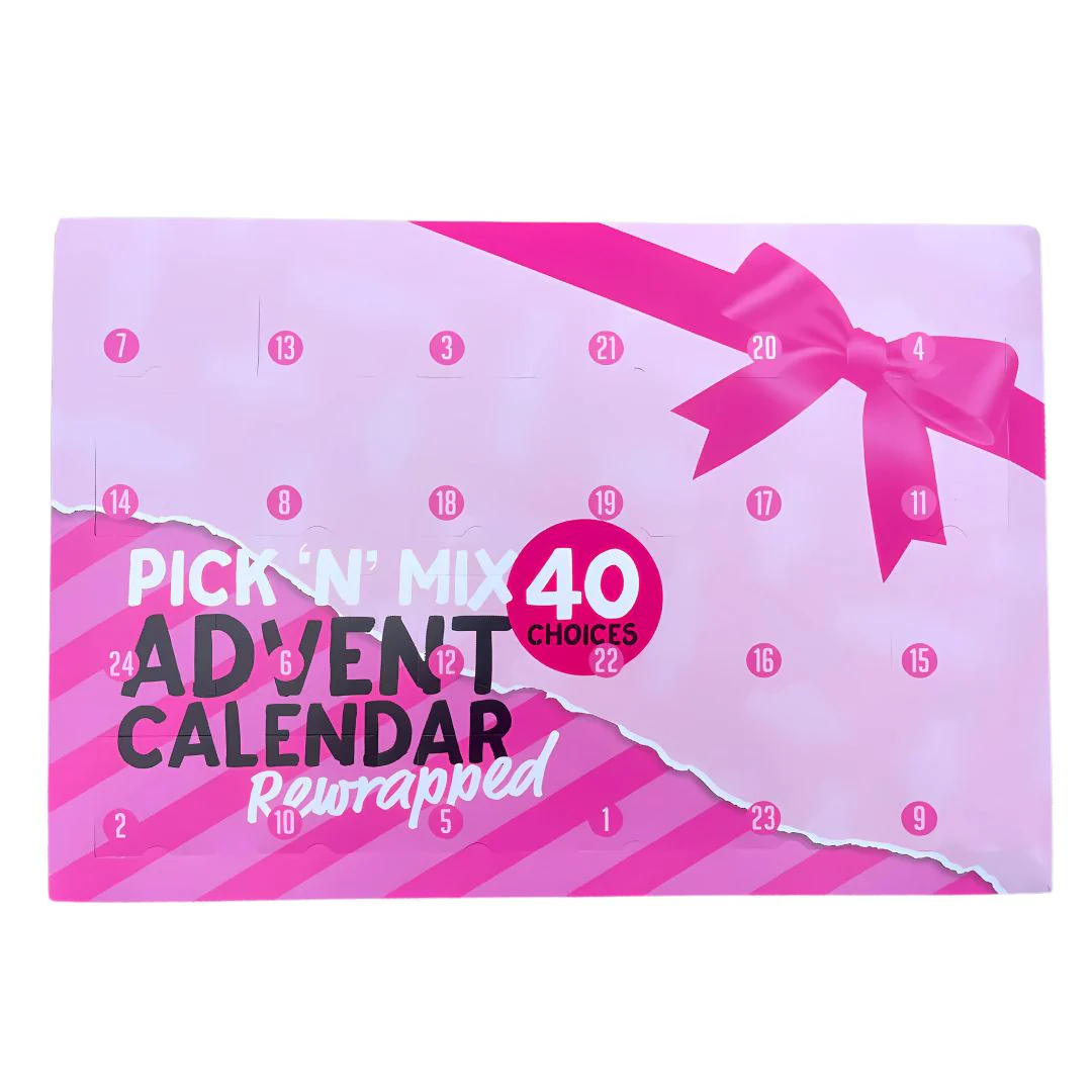 Giant Pink Pick 'n' Mix Advent Calendar a?? Unwrap 24 Sweet Surprises! 720g