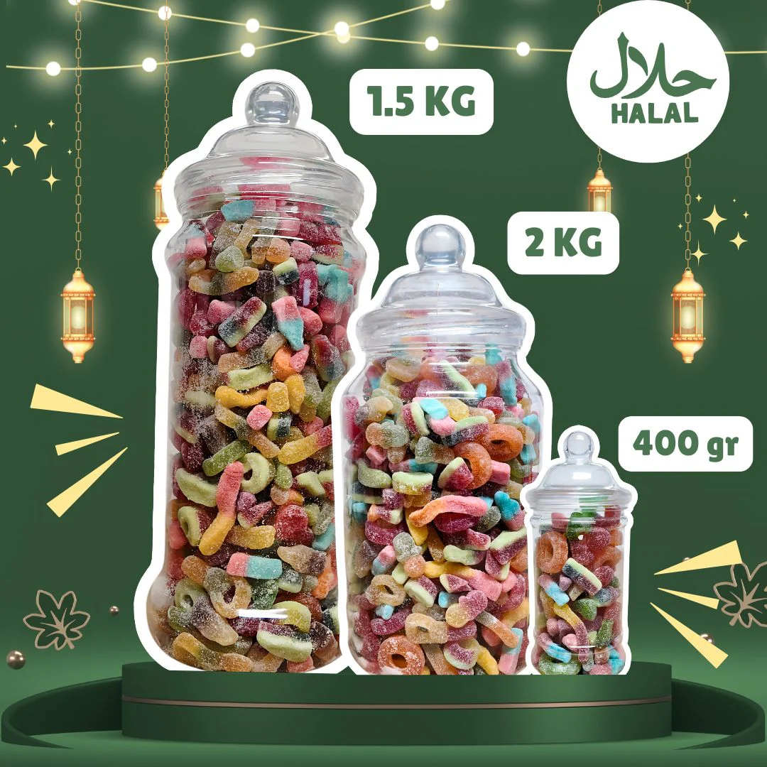 Halal Sweets in Victorian-Style Jar �?Perfect for Ramadan or Any Celebration