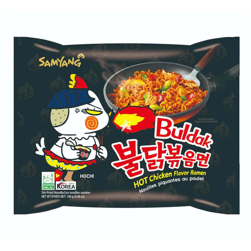 Samyang Buldak Original Hot Chicken Ramen a?? 10 Pack | Korean Spicy Instant Noodles | Halal Certified
