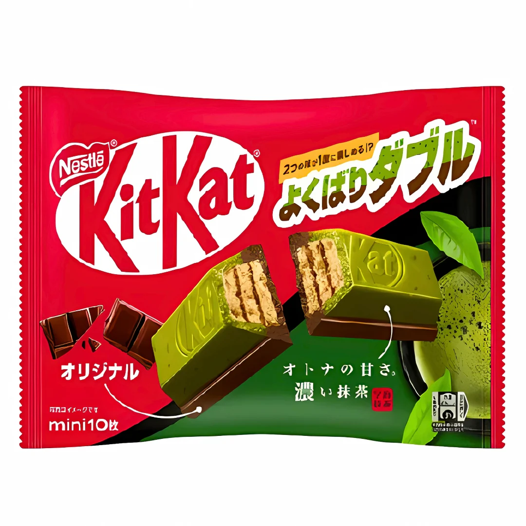 BBD: 31/07/2025 | Nestle KitKat W Rich Matcha & Original 10 mini pieces 116g (JAPAN IMPORT)