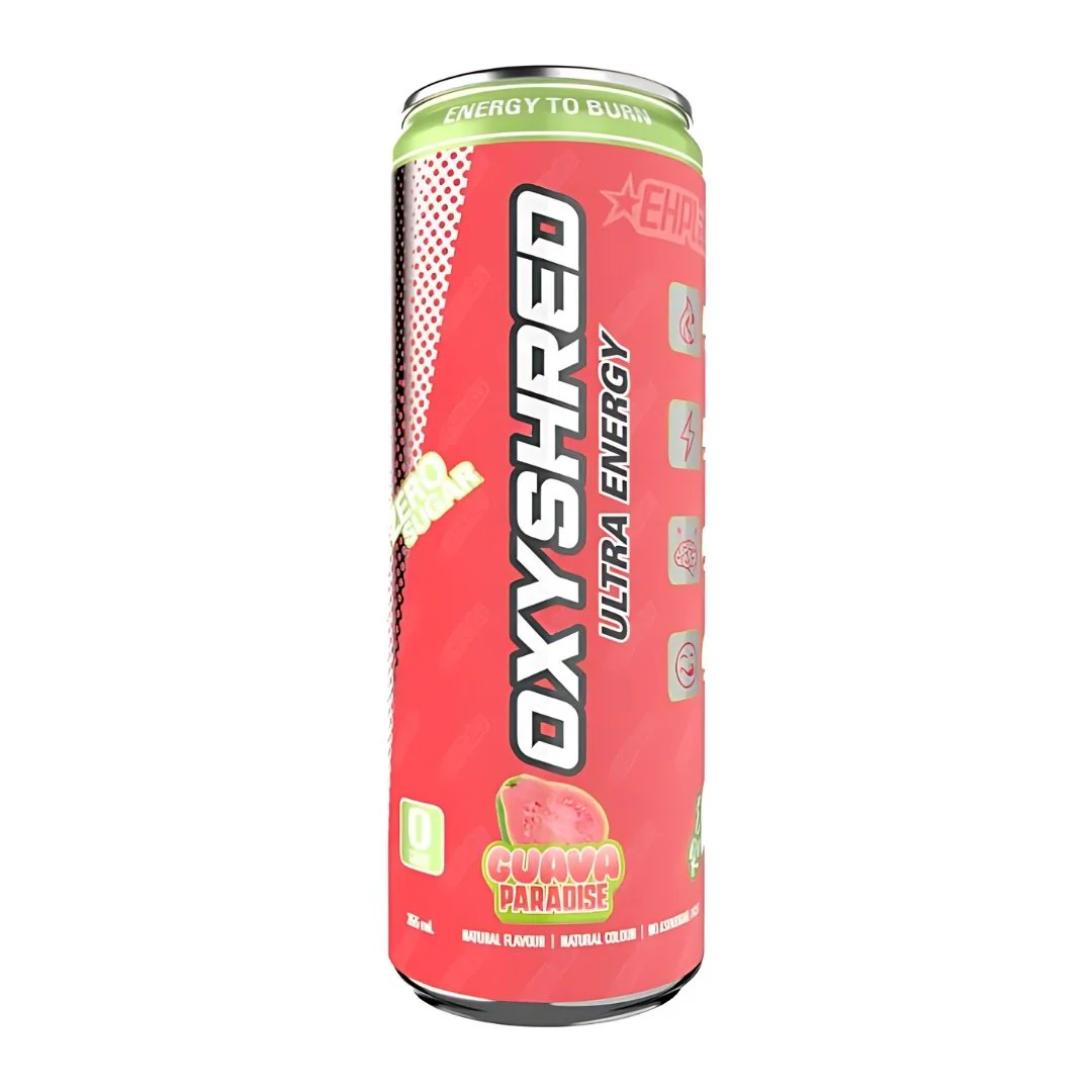 OxyShred Ultra Energy Drink Zero Sugar - Guava Paradise Flavour 355ml
