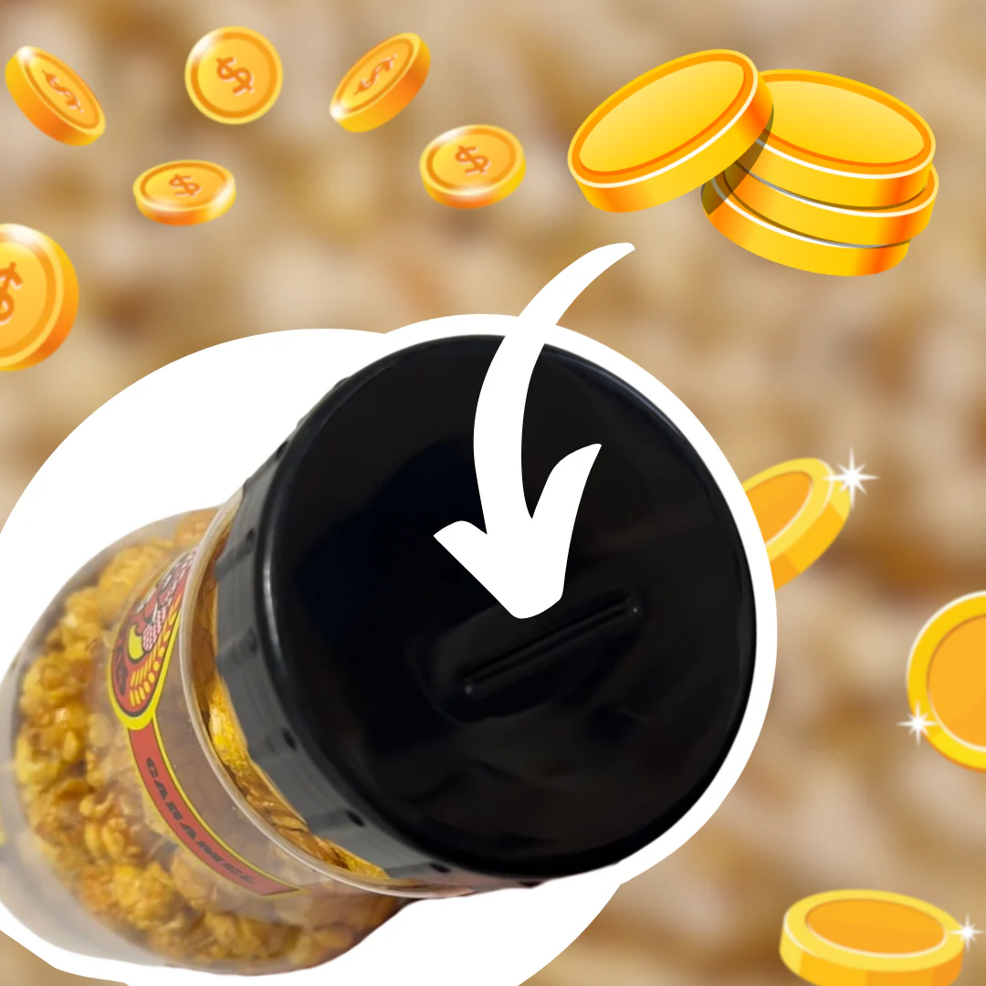 MRS FOXES Crunchy Caramel Popcorn �C 890g or 260g Bottle �C Sweet, Golden & Totally Moreish