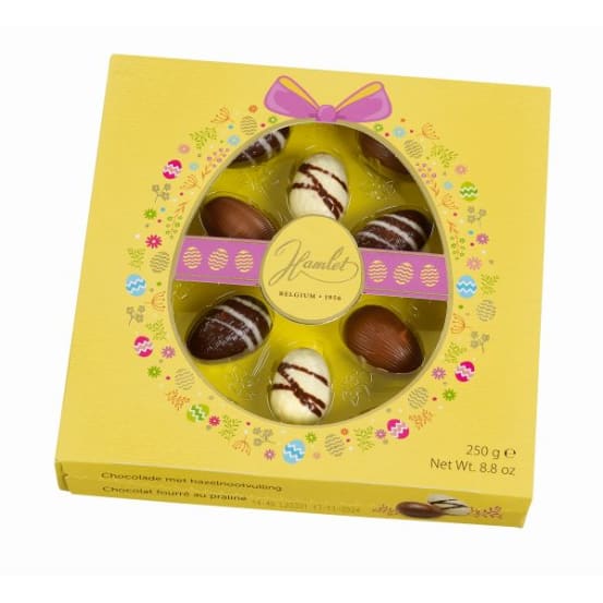 Hamlet Mini Easter Eggs (250g) �C Belgian Chocolate with Hazelnut Praline Filling